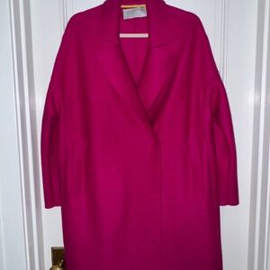 Harris Wharf London Pink Wool Coat NWOT. SIZE M
